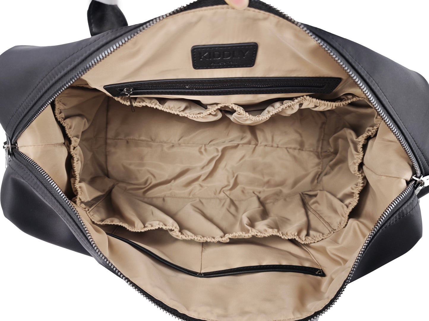 Torba na pieluchy - nylonowa, czarna